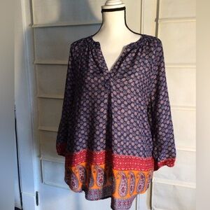 Bohemian Print Women's Blouse